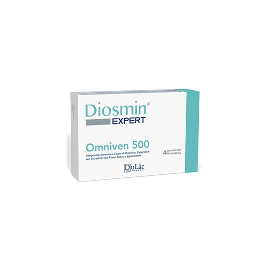 Diosmin Hesperidin Blood Circulation Tablets Dulà c, 40 Tablets for Hemorrhoids Treatment, Leg Circulation and Piles with Diosmin, Hesperidin, Red
