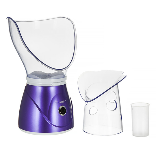 (PURPLE) FACE FACIAL DIGITAL STEAMER SPA PORES STEAM SPRAYER SKIN CLEAN BEAUTY SUANA MIST