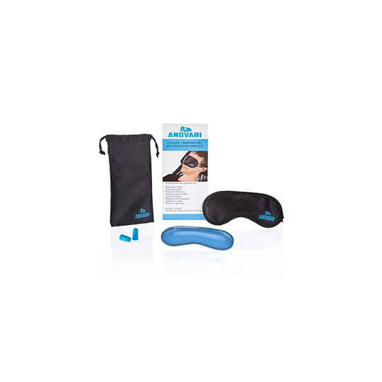 ANDVARI Blepharitis Eye Mask Warming/Cooling Gel Pack, Proven to Relieve Eye Conditions Blepharitis, MGD, Styes Tired/Sore Eyes Headaches and