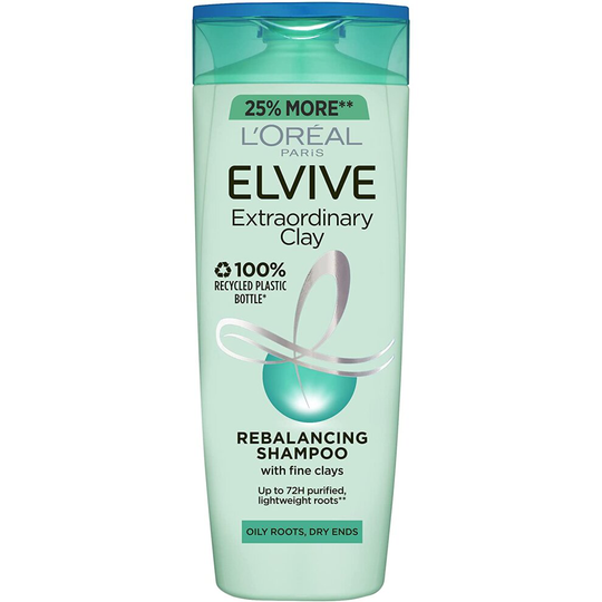 L'Oréal Clay Oily Roots Shampoo, 500ml
