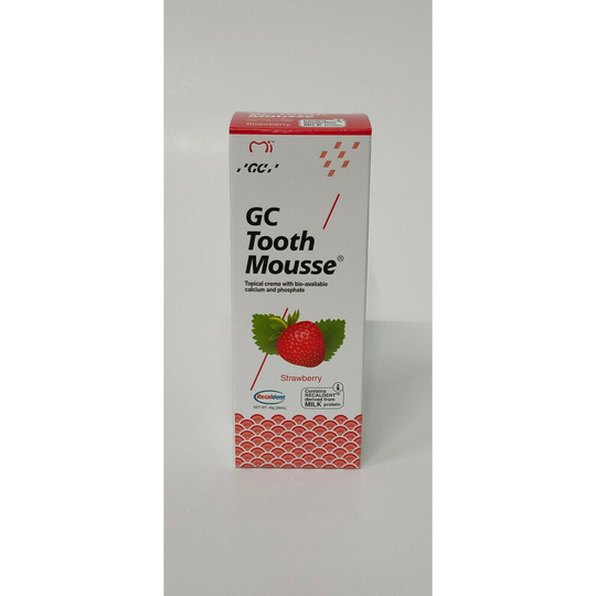 GC Tooth Mousse STRAWBERRY TopicalCreme Bioavailable Calcium Phosphate