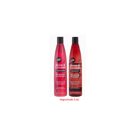 Xpel Biotin & Collagen Thickening Superfood Shampoo and Conditioner Set - 400ml