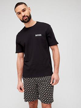 BOSS Bodywear Relax Shortie Pyjama Set - Multi, Beige, Size S, Men