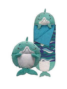 Happy Nappers Blue Disco Dolphin Sleeping Bag - Medium