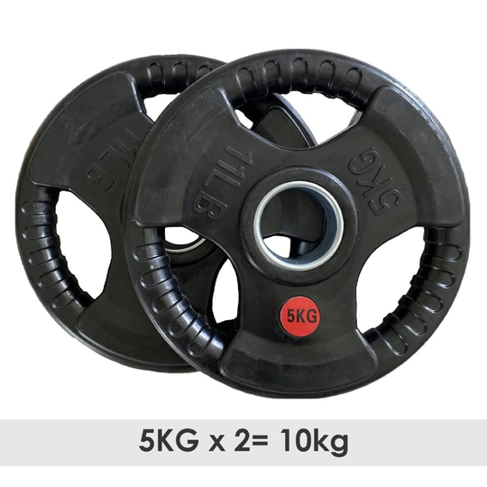 (5KG x 2 = 10KG) Weight Plates Set Pair Cast Iron 2" Hole