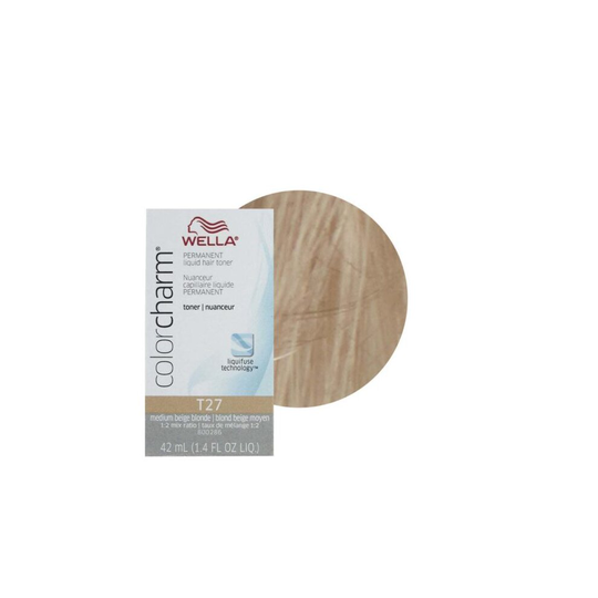 (T27 ONLY) Wella Color Charm T27 Medium Beige Blonde Permanent Hair Toner