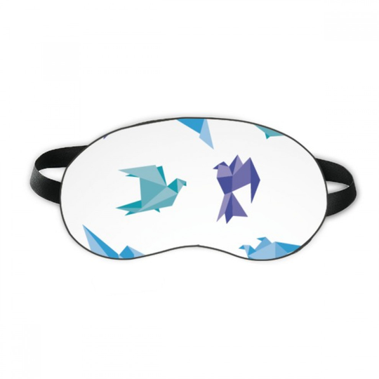 Colorful Origami Abstract Pigeon Pattern Sleep Eye Shield Soft Night Blindfold Shade Cover