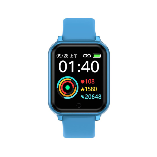 (Sky Blue) T70 smart Bracelet Heart Rate sleep monitoring smart reminder fashion compact