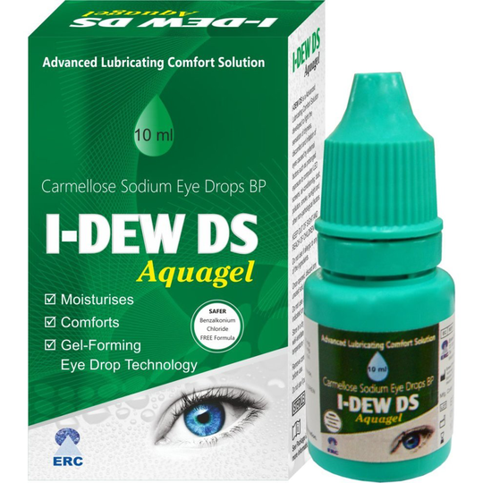 I-Dew DS Night-Time Eye Drops- Used to Soothe, Hydrate & Nourish Dry & Tired Eyes, Double-Strength Ocular Lubricant Provides Nutrition & Nourishment