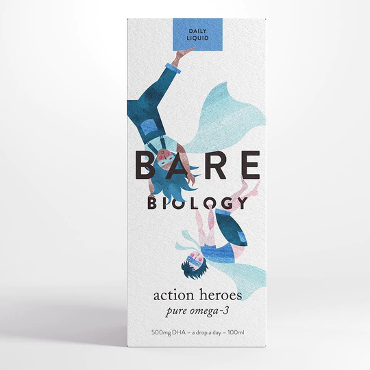 Bare Biology Action Heroes Pure Omega-3 for Kids, 100ml