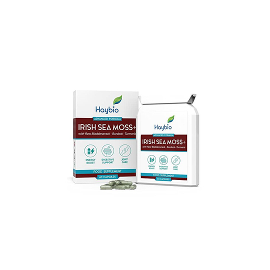 Organic Sea Moss Capsules Burdock Root Irish Moss and Bladderwrack Capsules Immune System Gut Cleanse Thyroid Supplement 60 Irish SeaMoss Pills with