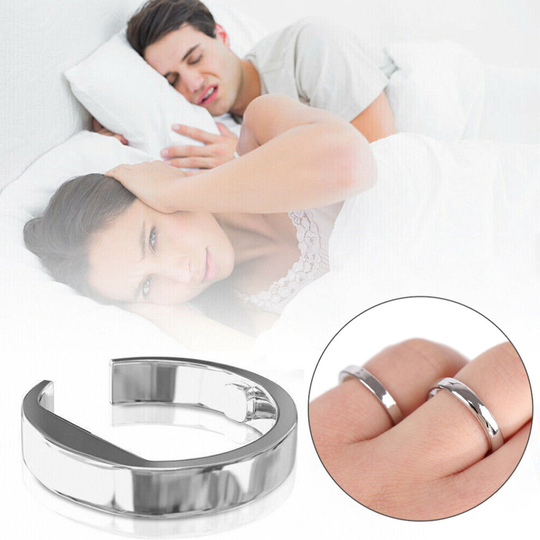 (M) Stop Snoring Ring Anti Snore Stopper Acupressure Sleep Aid Device Quiet Night
