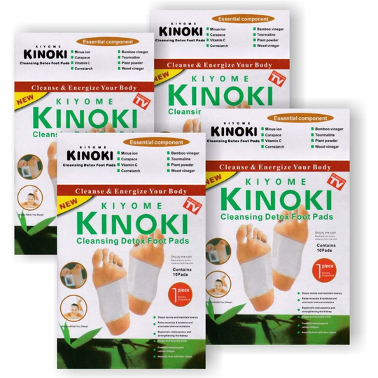 Original Kinoki Detox Foot Pads - Vital Plaster for Feet - Economy Pack of 5 = 50