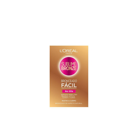 L'Oreal Make Up Self-bronzing towelettes Sublime Bronze L'Oreal Make Up (2 uds)