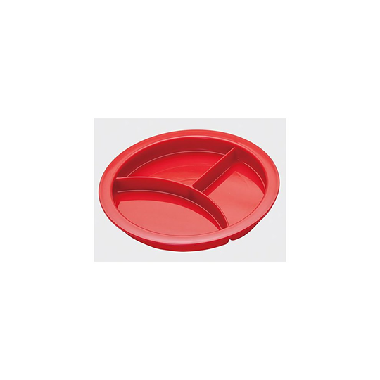 (White) Divided Plate - Suction Base - Eating Aid