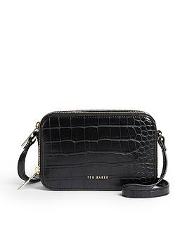 Ted Baker Stina Double Zip Mini Camera Bag - Black , Black, Women