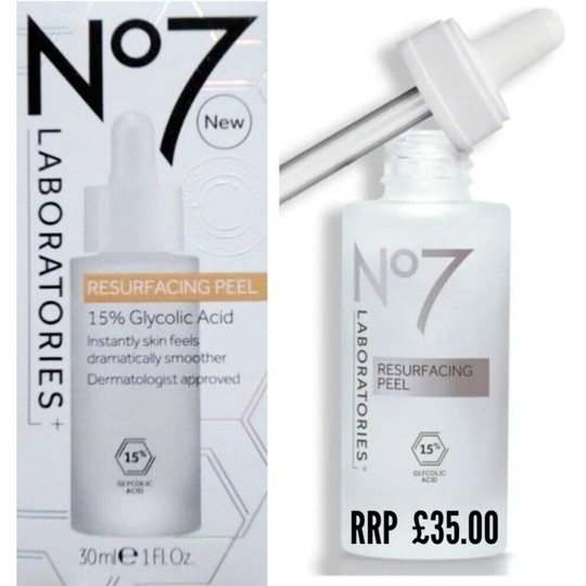 No7 Laboratories 15% Glycolic Acid Resurfacing Peel 30ml RRP £35.00