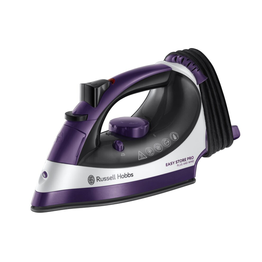 Russell Hobbs 23780 2400 Watt Iron -Purple / White