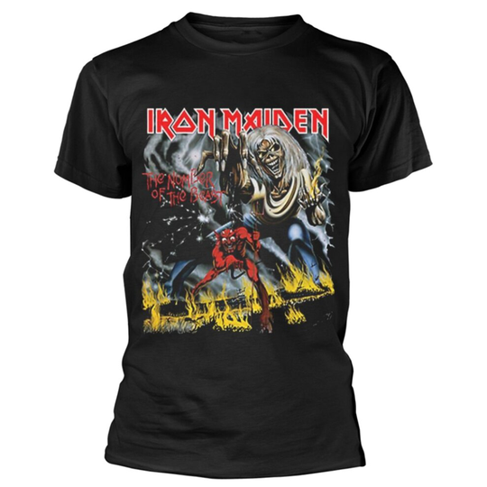 (X-Large) Iron Maiden 'The Number Of The Beast' (Black) T-Shirt