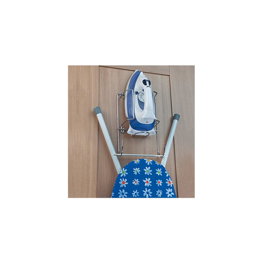 Iron and Ironing Board Holder Chrome Storage Rack