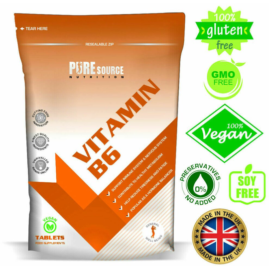 (120 Tablets) Vitamin B6 Tablets 100mg Vegan Hormone Balance PSN