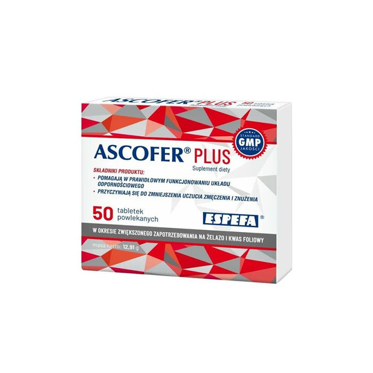 Ascofer Plus, 50 film-coated tablets