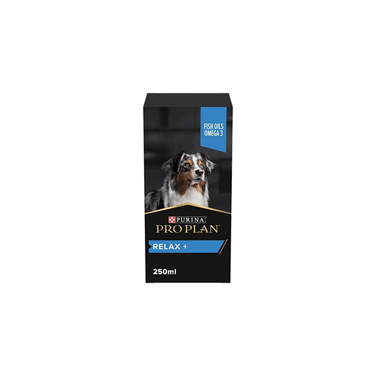 PRO PLAN Dog Relax Supplement | Supports calming effects, calmer behaviour| with fish oils, omega 3 | all breed | Adult and Senior dogs | Oil 250
