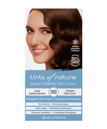 Tints Of Nature Permanent Hair Dye Natural Light Golden Brown 5D, 120ml