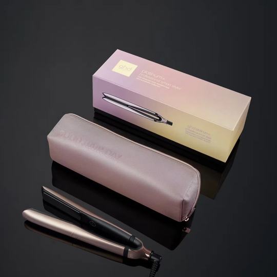 ghd Platinum+ Plus Hair Straightener - Sun-Kissed Taupe With Case