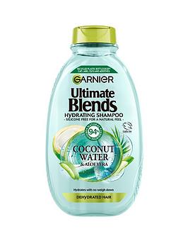 Garnier Ultimate Blends Coconut Water &Amp; Aloe Vera Lightweight Hydrating Vegan Shampoo For Dehydrated Hair 400Ml