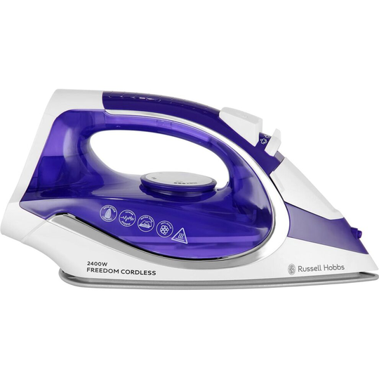 Russell Hobbs Freedom Cordless 23300 2400 Watt Iron -Purple / White