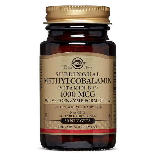 Solgar Methylcobalamin (Vitamin B12) 1000 μg Nuggets - Pack of 30