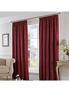 Dreams & Drapes Woven Eastbourne Pencil Pleat Lined Curtains