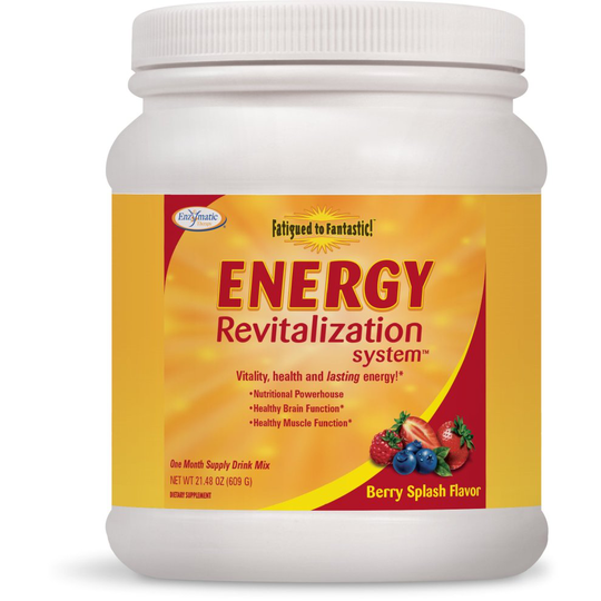 Enzymatic Therapy, Fatigued to Fantastic!, Energy Revitalization System, Berry Splash Flavor, (609 g)