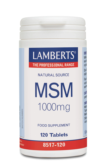 Lamberts MSM, 1000mg, 120Tabs