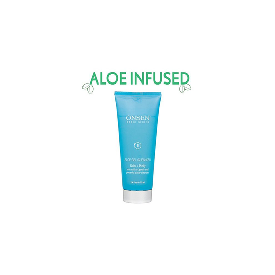 Aloe Gel Cleanser Anti Aging Face Wash Professional Grade & High Performance Made in USA 2.4oz by Onsen Secret (72 ml)