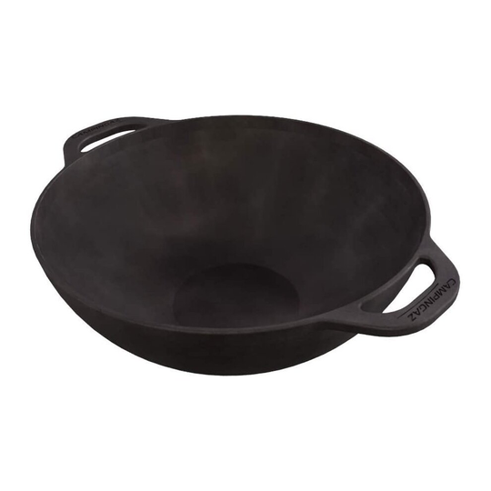 Campingaz cm Mandarin Gas BBQs with Culinary Modular System, Non-Stick cast Iron pan with Handles, Ø 32 cm, Height 12 cm, Wok, Grill Accessories for