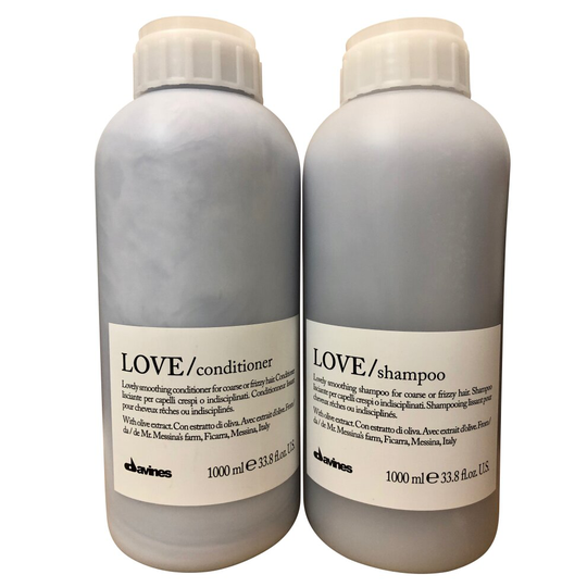 Davines Love Lovely Smoothing Shampoo & Conditioner Set Frizzy Hair 33.8 OZ