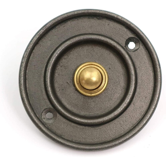 Door Bell Push Button Press Antique Traditional Simple Cast Iron 80mm