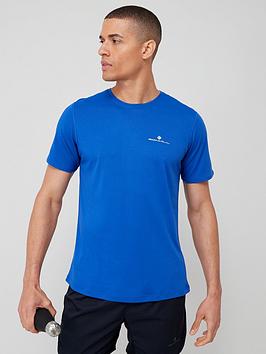 Ronhill Core Short Sleeve Running T-shirt - Blue, Blue, Size S, Men