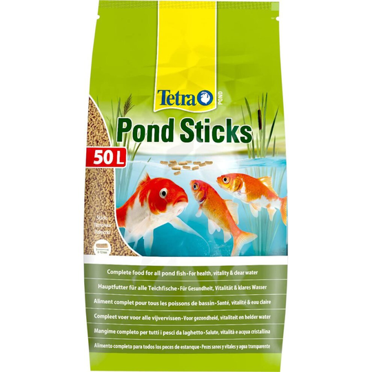 Tetra Floating Pond Sticks 50 Litre Staple Food in Floating Stick Form for all Pond Fish