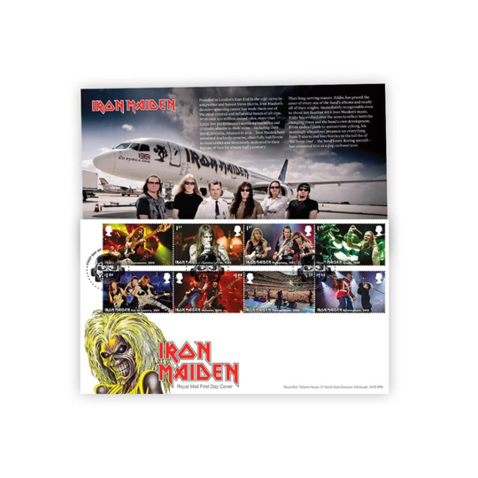 Iron Maiden Stamp Souvenir First Day Cover 2023