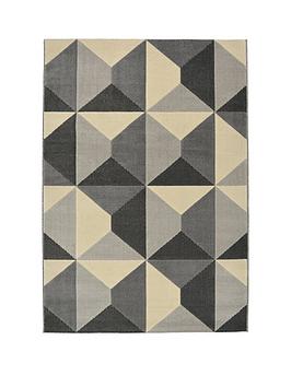Everyday Creation Grey Geo Rug