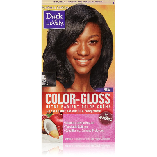 SoftSheen-Carson Dark and Lovely Color-Gloss #01 RICH BLACK
