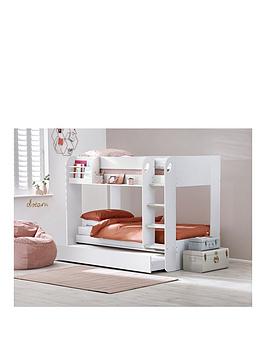 Julian Bowen Mars Bunk and Pull Out Underbed - White, White