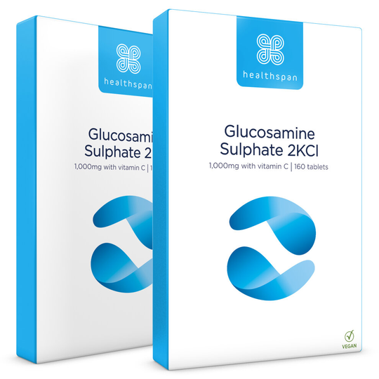 Healthspan Glucosamine Sulphate 2KCI 1,000mg with Vitamin C, 320 Tablets