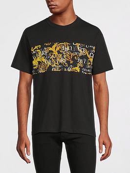 Versace Jeans Couture Baroque Panel T-Shirt - Black