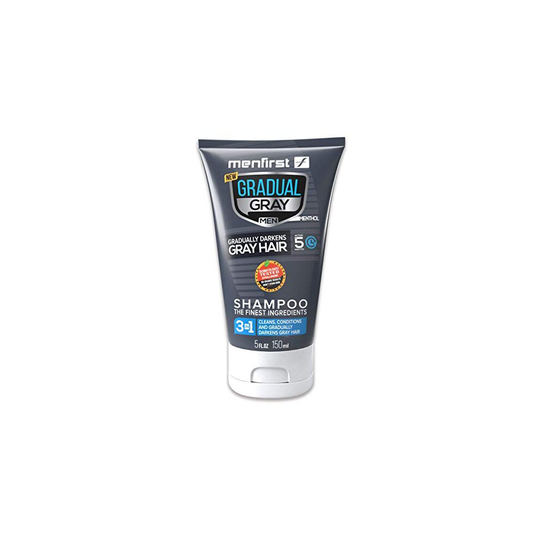 MENFIRST Gradual Gray 3-in-1 Grey Hair Reducing SHAMPOO For Men - Scalp Wash that Cleans, Darkens, Conditions, and Gradually Reduces Grey and White Ha
