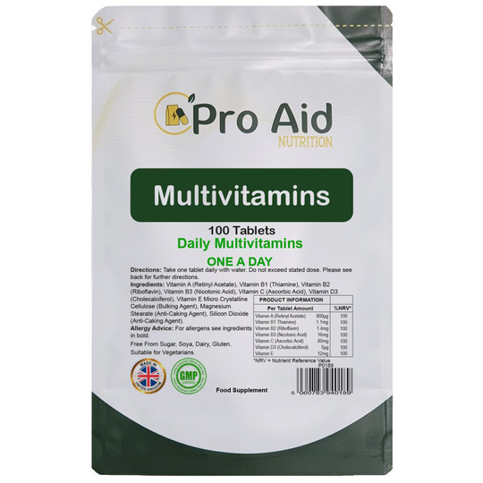 Multi Vitamins Tablets One A Day 100 Pack by Proaid