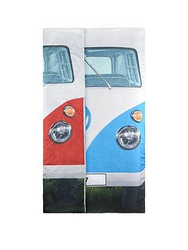 Volkswagen Vw Double Sleeping Bag - Blue/Red